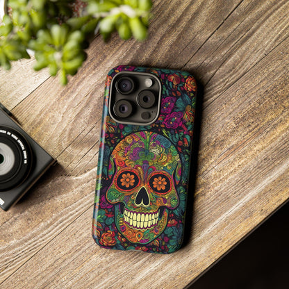 Retro Sugar Skull Tough Cases