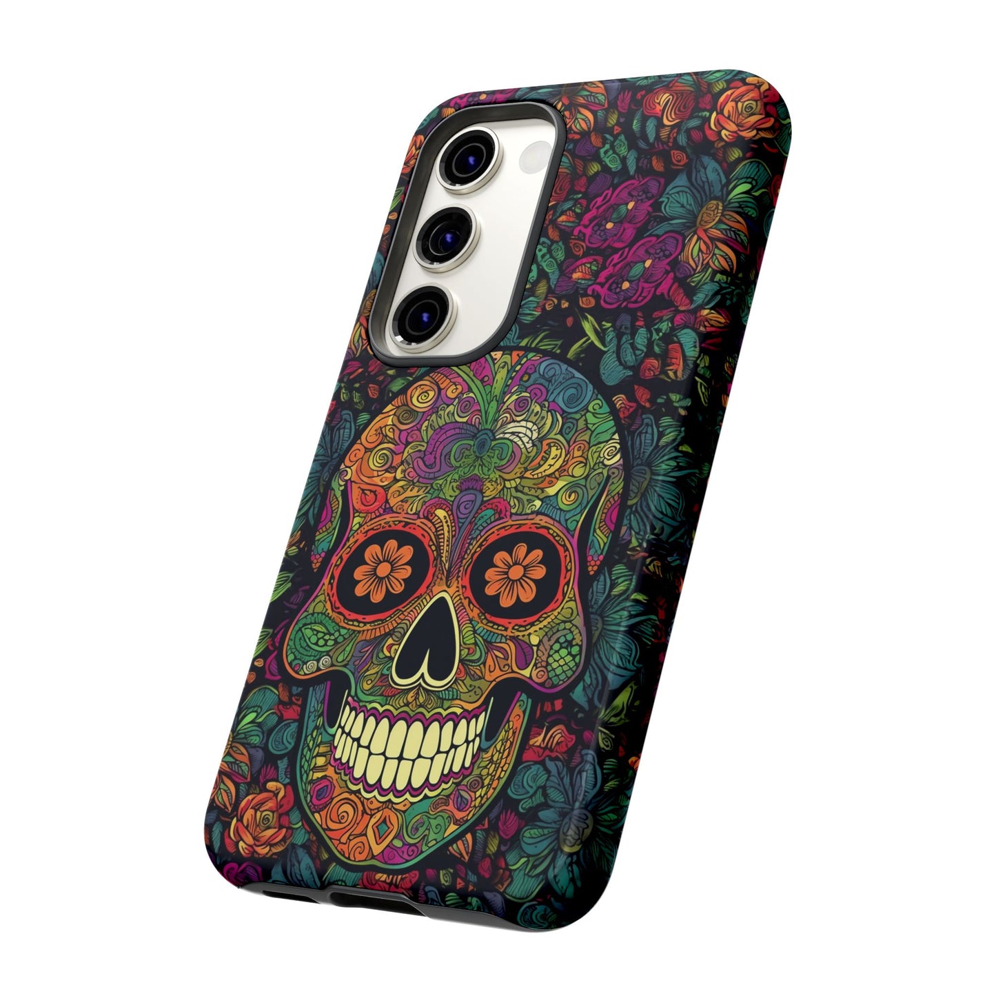 Retro Sugar Skull Tough Cases