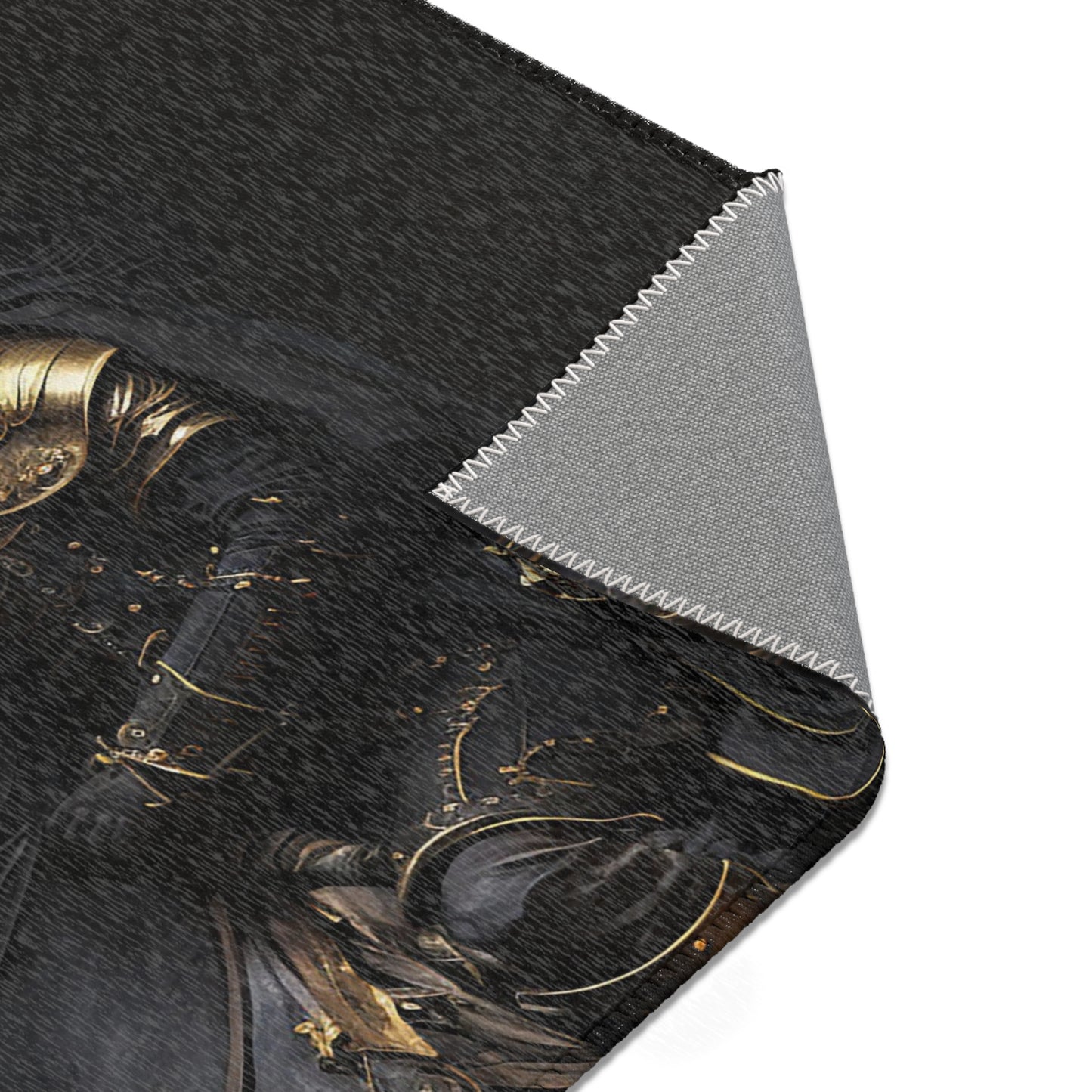 Black & Gold Knight Area Rugs