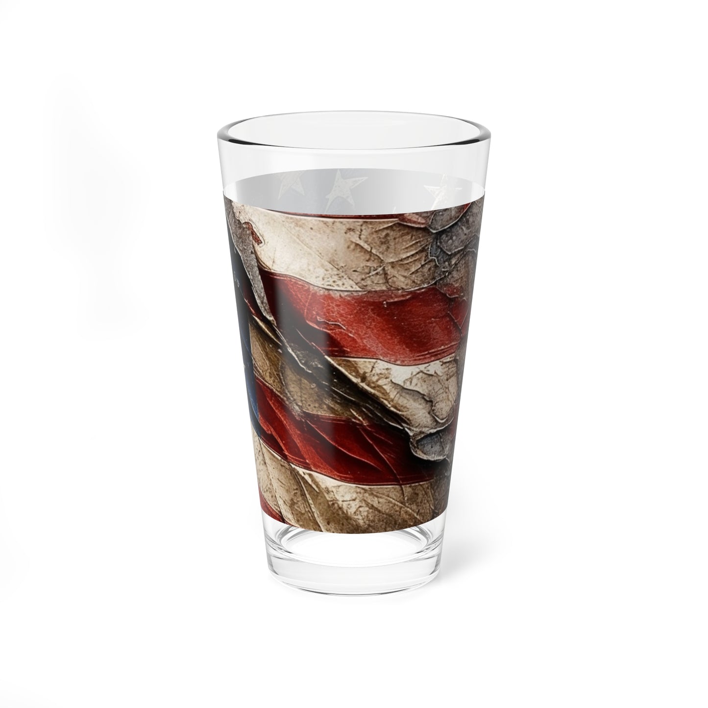 Distressed American Flag Mixing Glass, 16oz