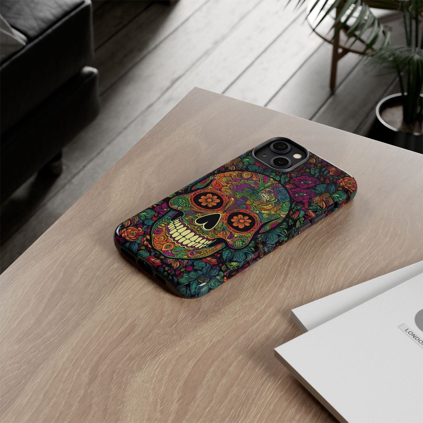 Retro Sugar Skull Tough Cases