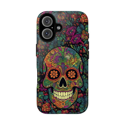 Retro Sugar Skull Tough Cases