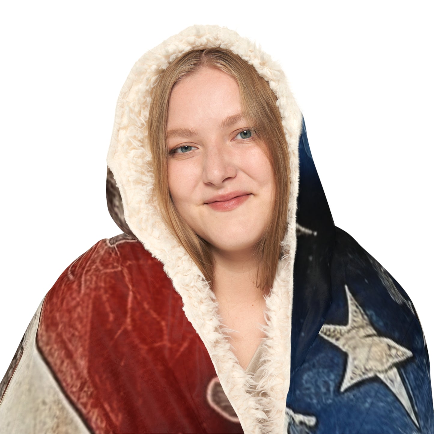 Distressed American Flag Snuggle Blanket