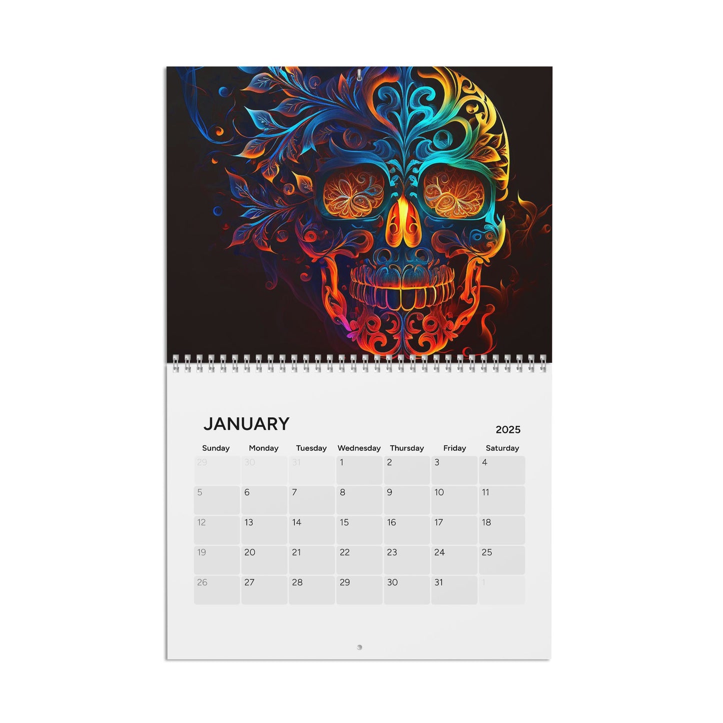 Sugar Skull Calendar (2025)