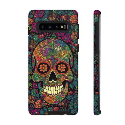 Retro Sugar Skull Tough Cases