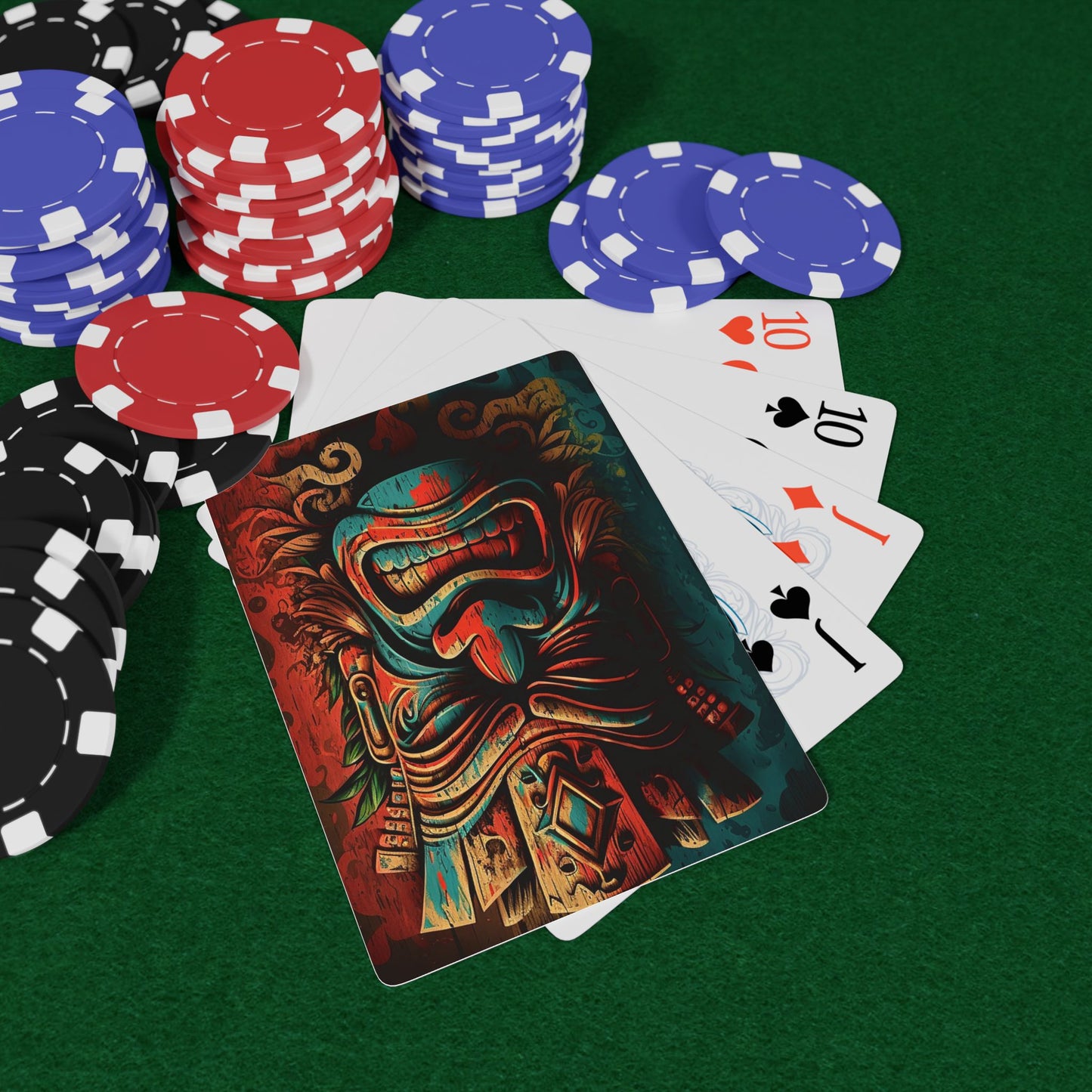 Angry Tiki Poker Playing Cards