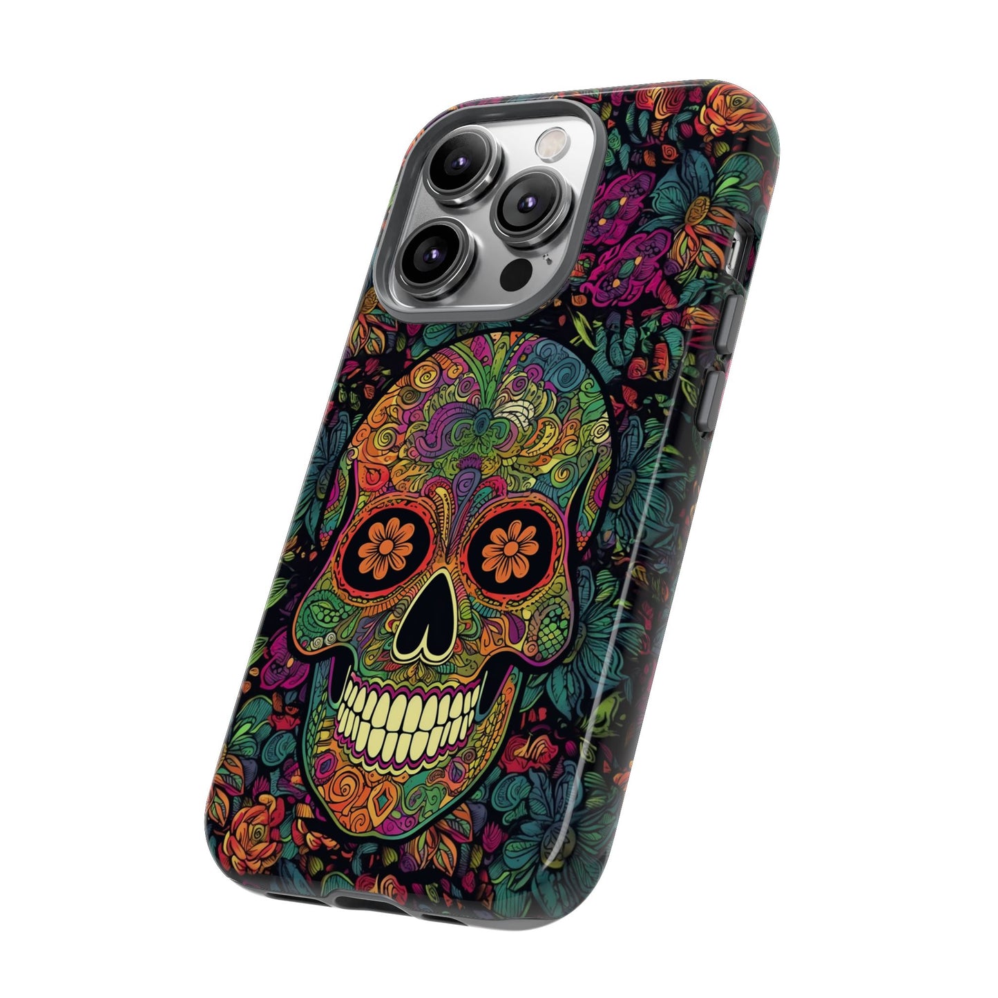 Retro Sugar Skull Tough Cases