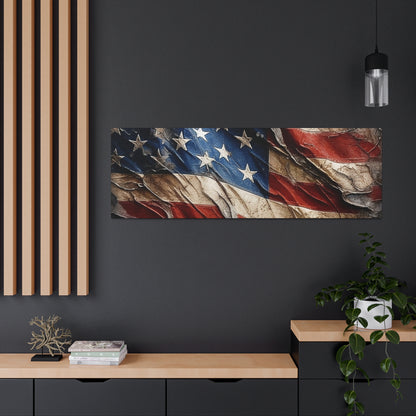 American Flag Distressed Canvas Gallery Wraps