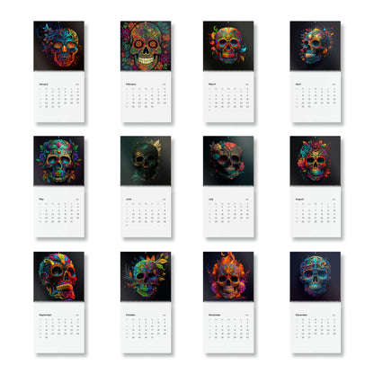 Sugar Skull Wall Calendar (2024)