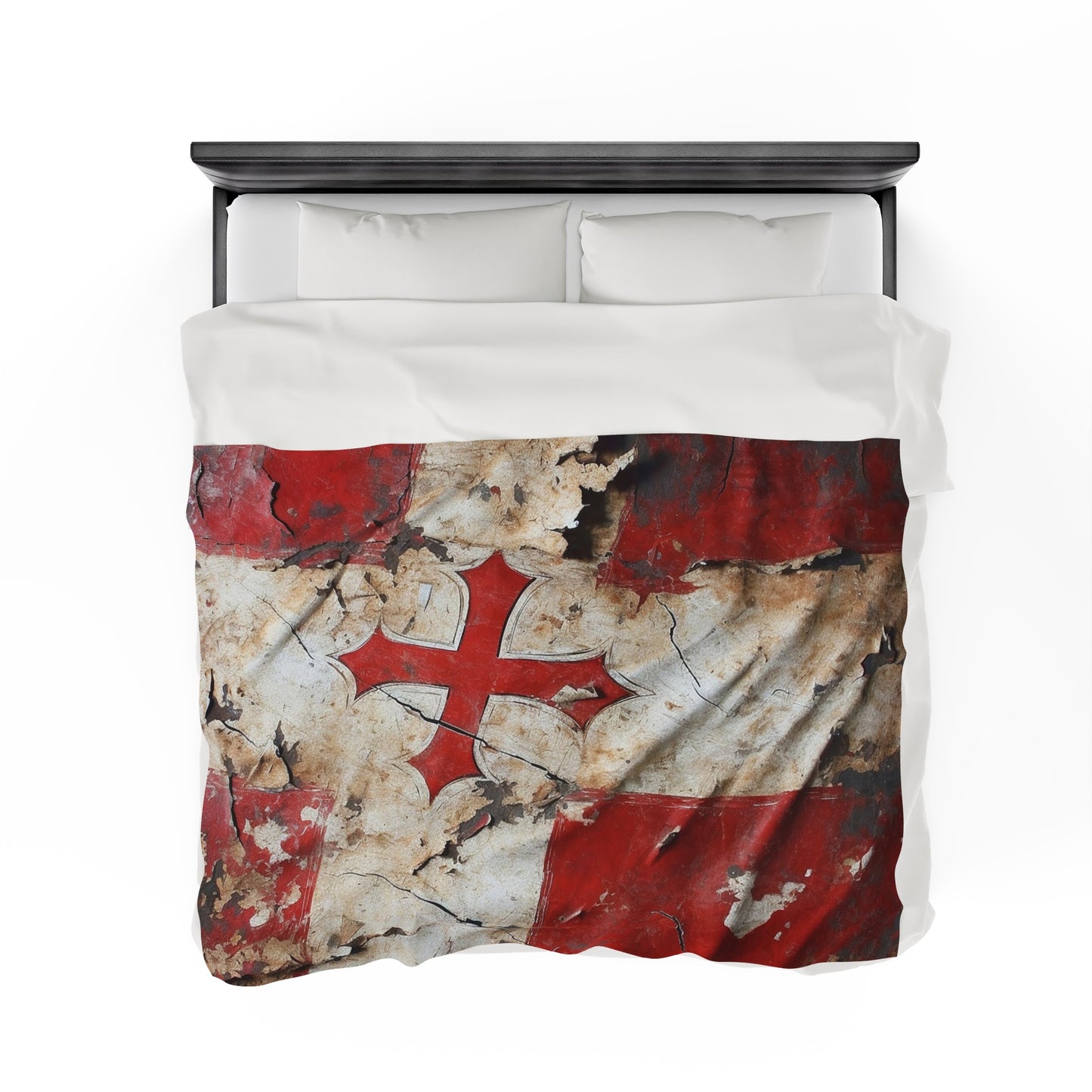 Templar Flag Velveteen Plush Blanket