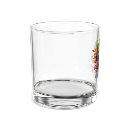 Neon Sugar Skull Rocks Glass, 10oz