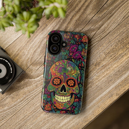 Retro Sugar Skull Tough Cases