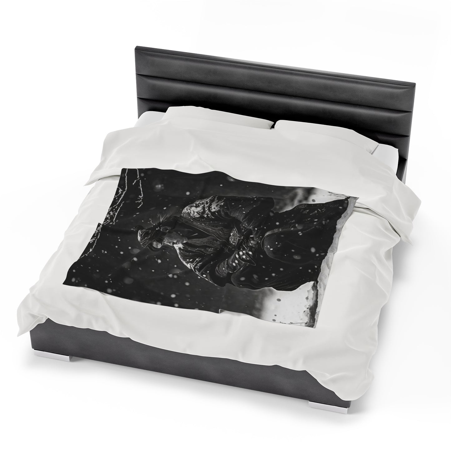 Stoic Samurai Velveteen Plush Blanket