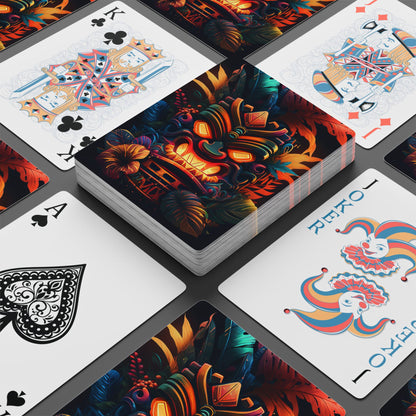 Fire Tiki Poker Playing Cards