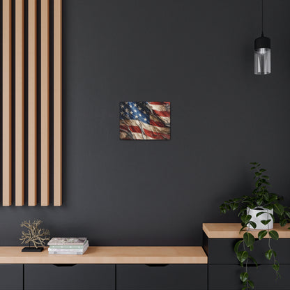 American Flag Distressed Canvas Gallery Wraps