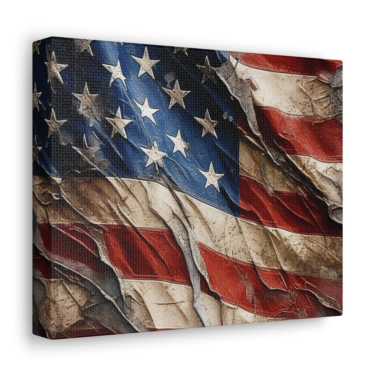 American Flag Distressed Canvas Gallery Wraps