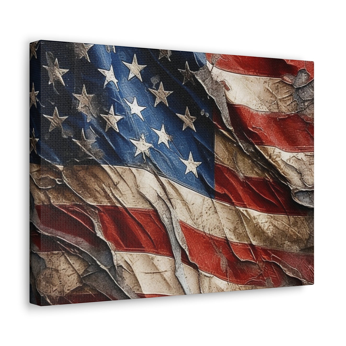 American Flag Distressed Canvas Gallery Wraps