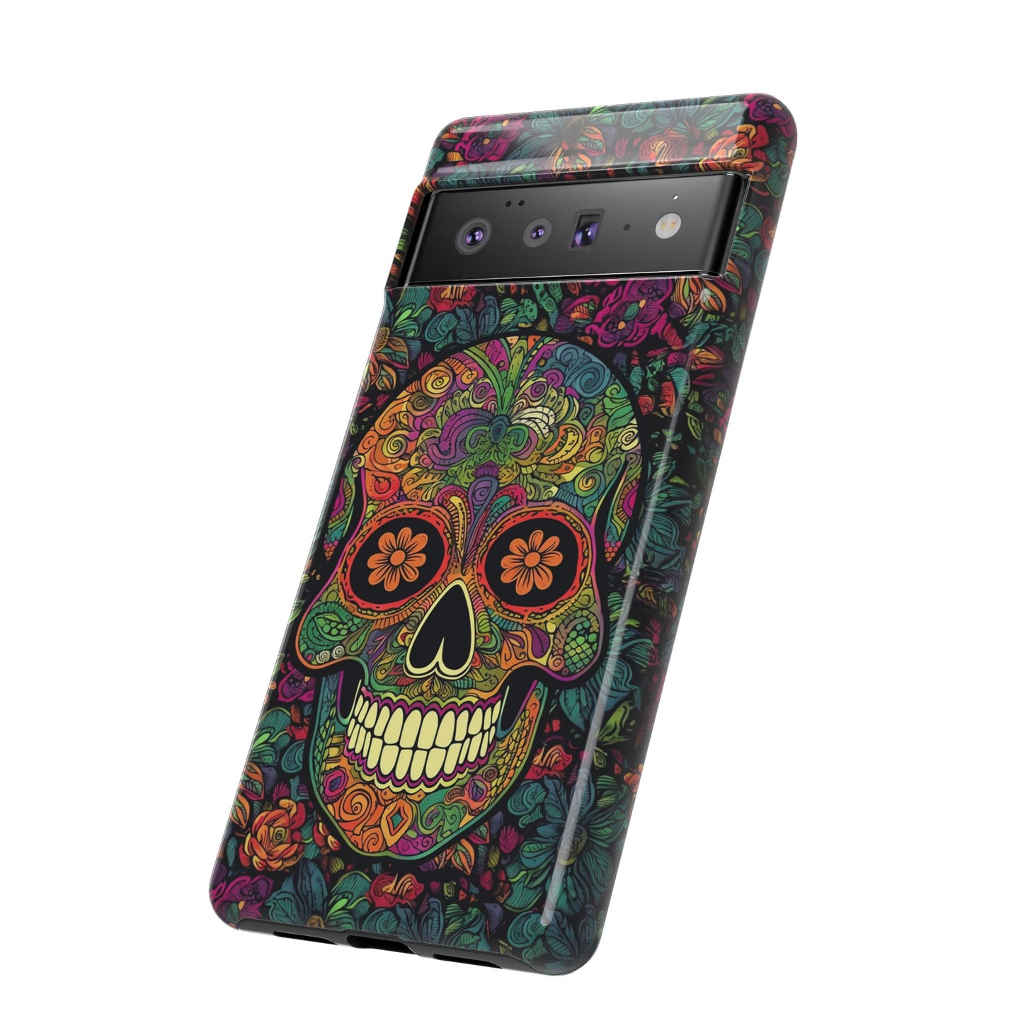 Retro Sugar Skull Tough Cases