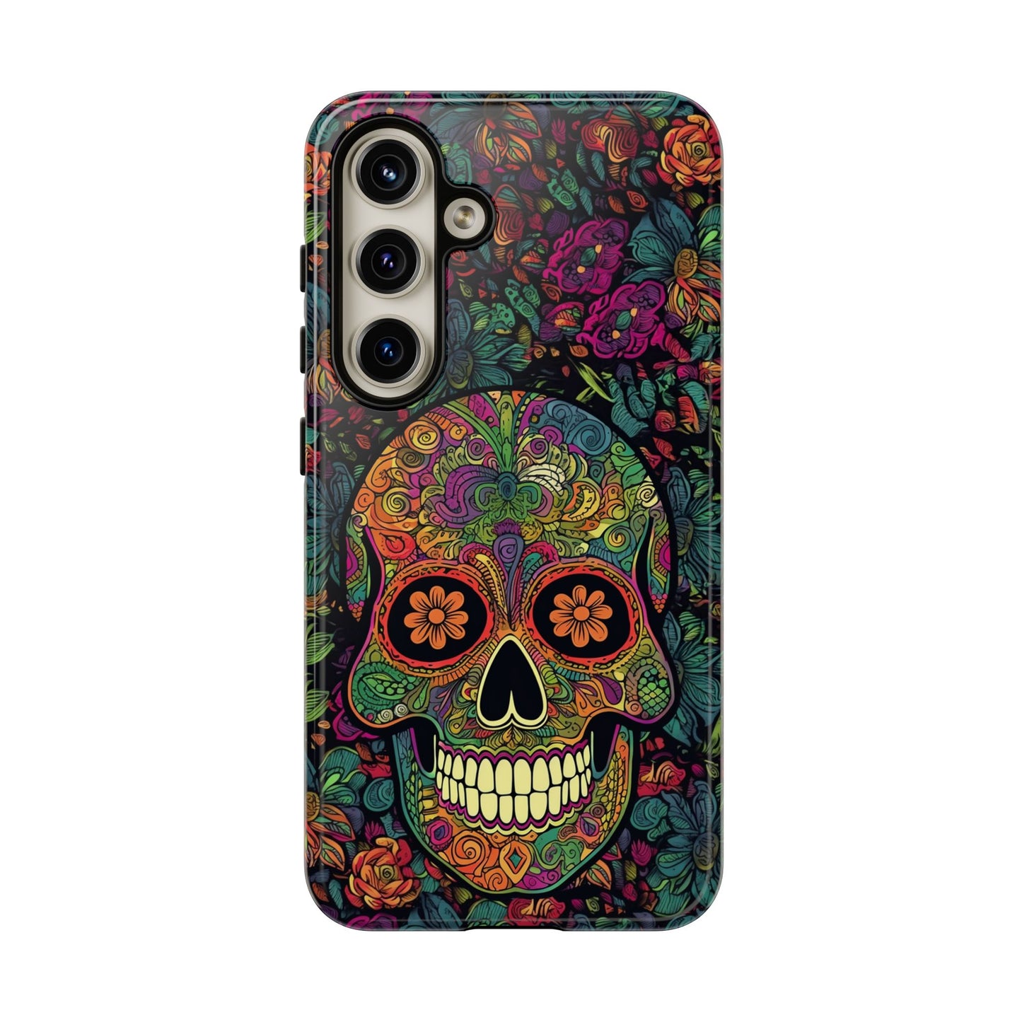 Retro Sugar Skull Tough Cases