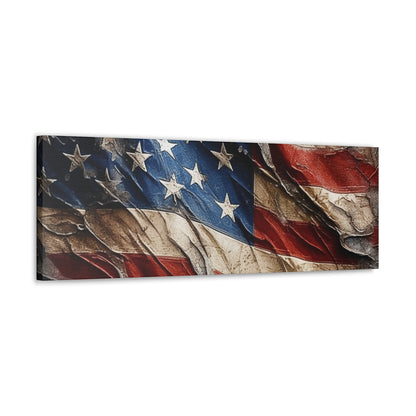 American Flag Distressed Canvas Gallery Wraps