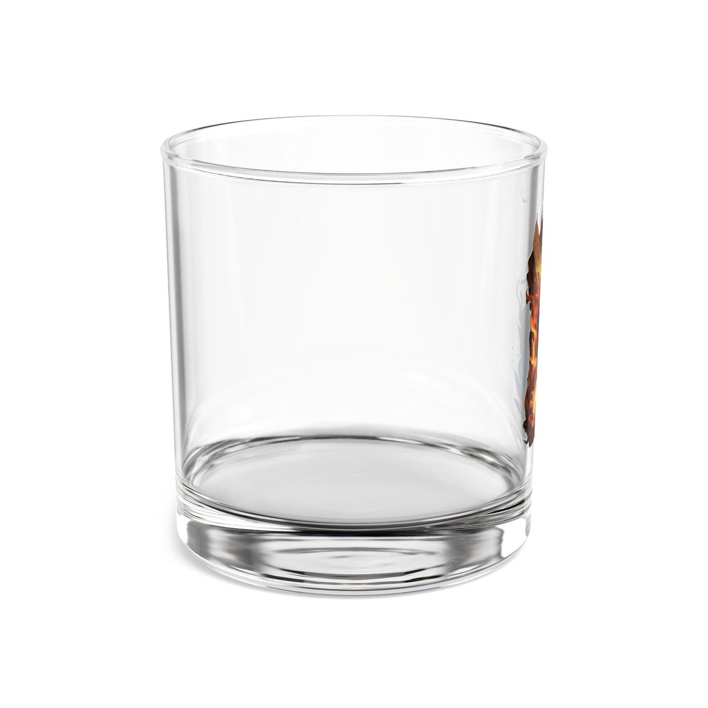 Smoke & Flame Tiki Rocks Glass, 10oz