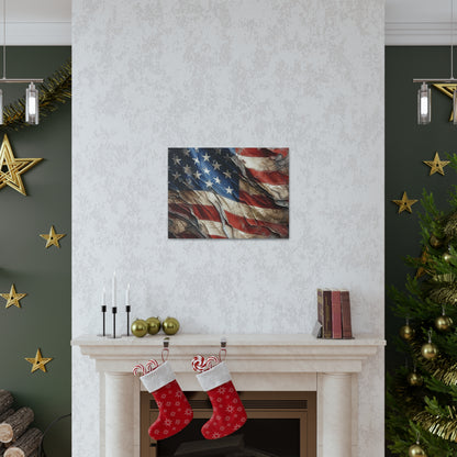 American Flag Distressed Canvas Gallery Wraps