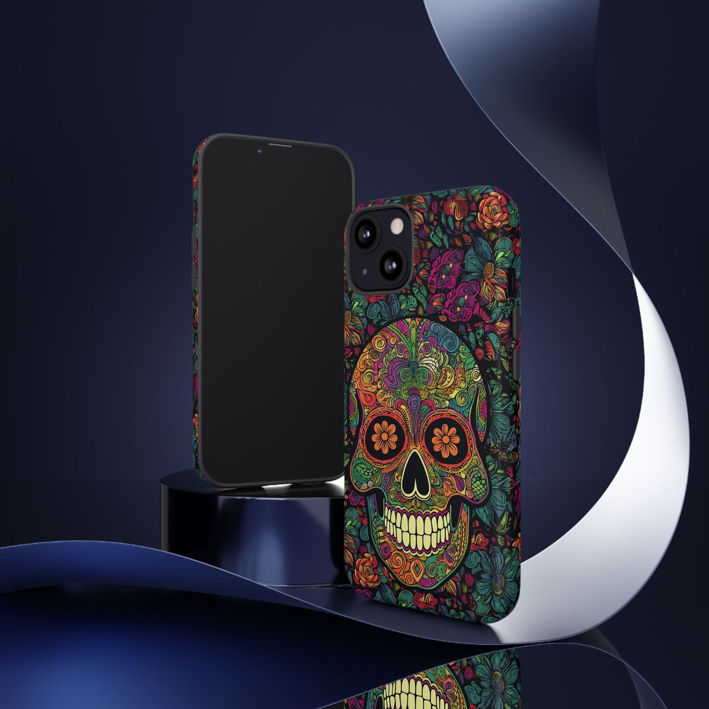 Retro Sugar Skull Tough Cases