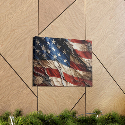 American Flag Distressed Canvas Gallery Wraps