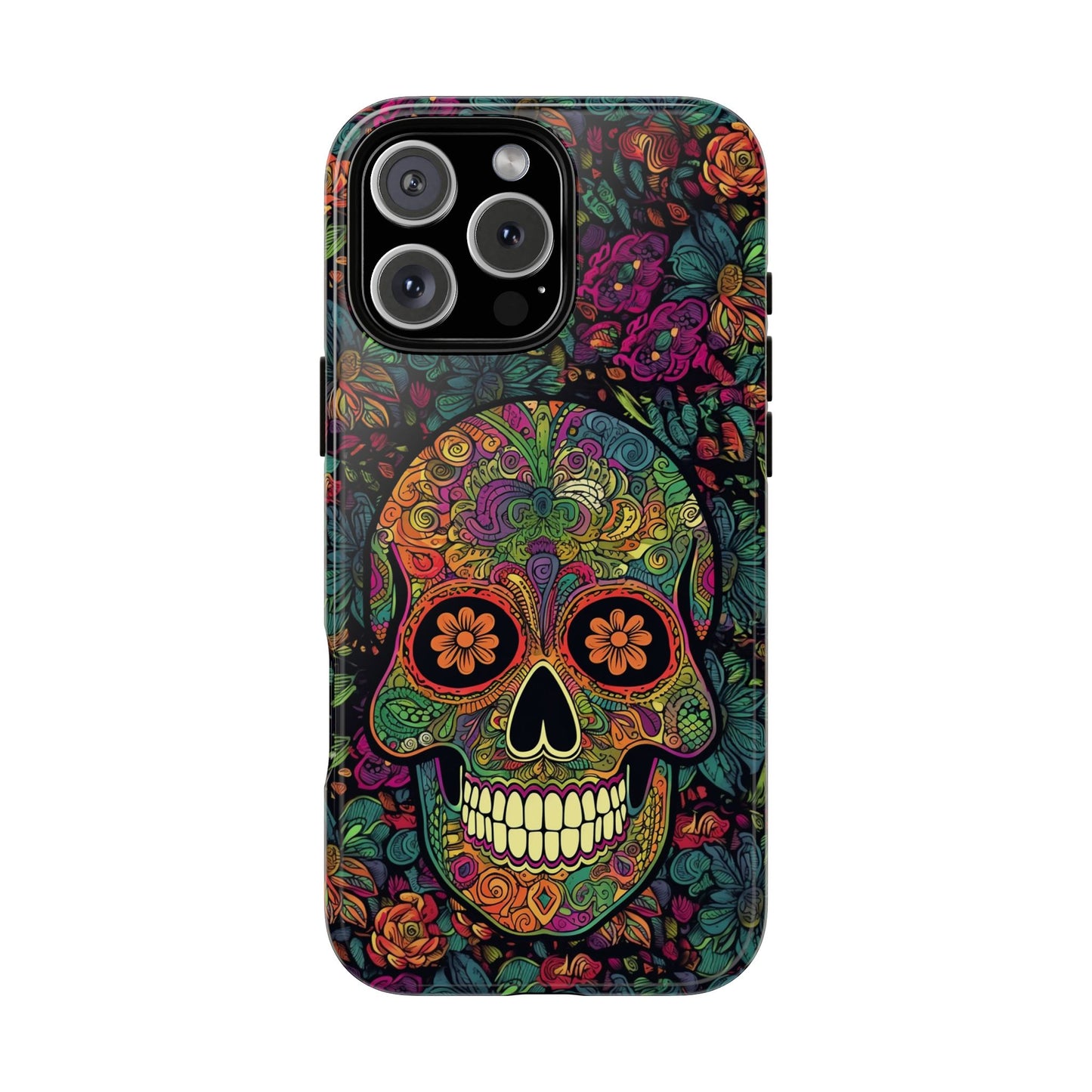 Retro Sugar Skull Tough Cases