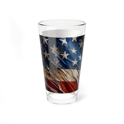 Distressed American Flag Mixing Glass, 16oz