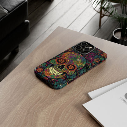 Retro Sugar Skull Tough Cases