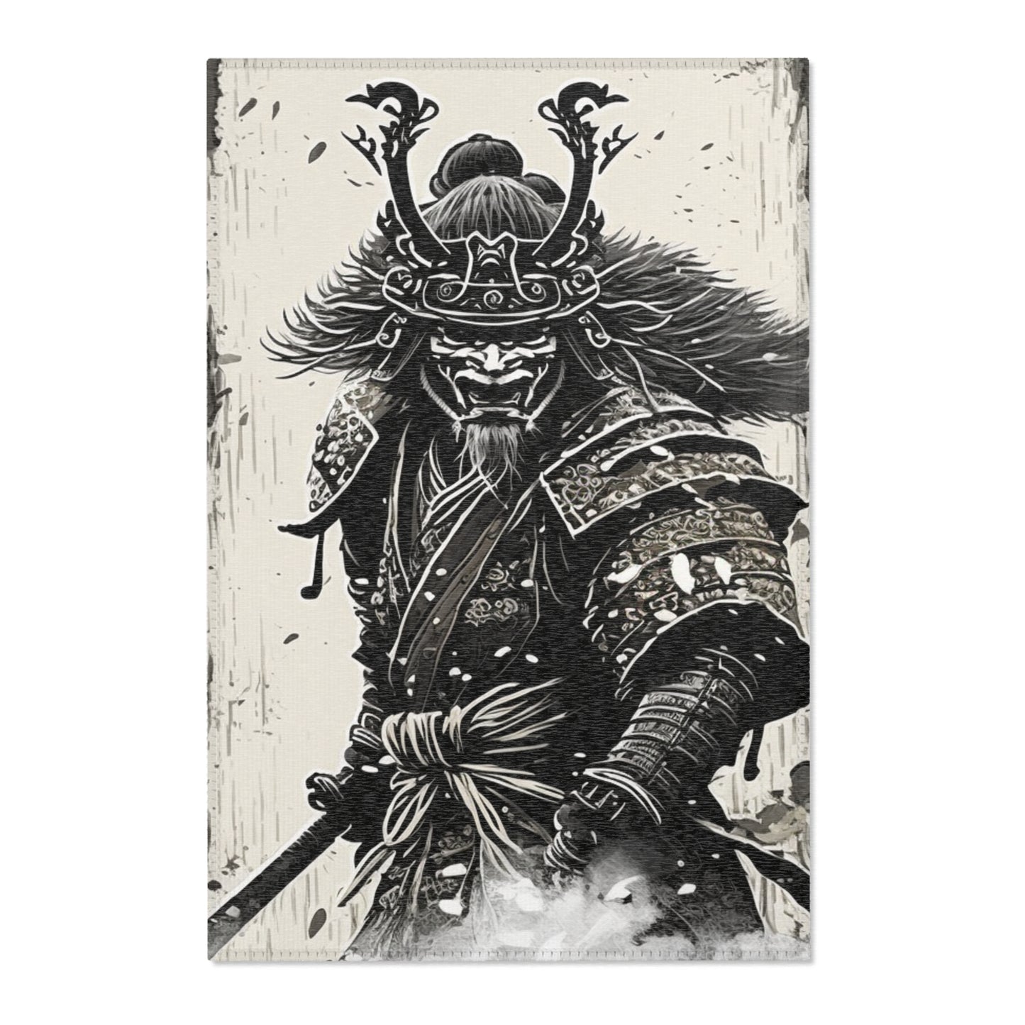 Charging Samurai Area Rug