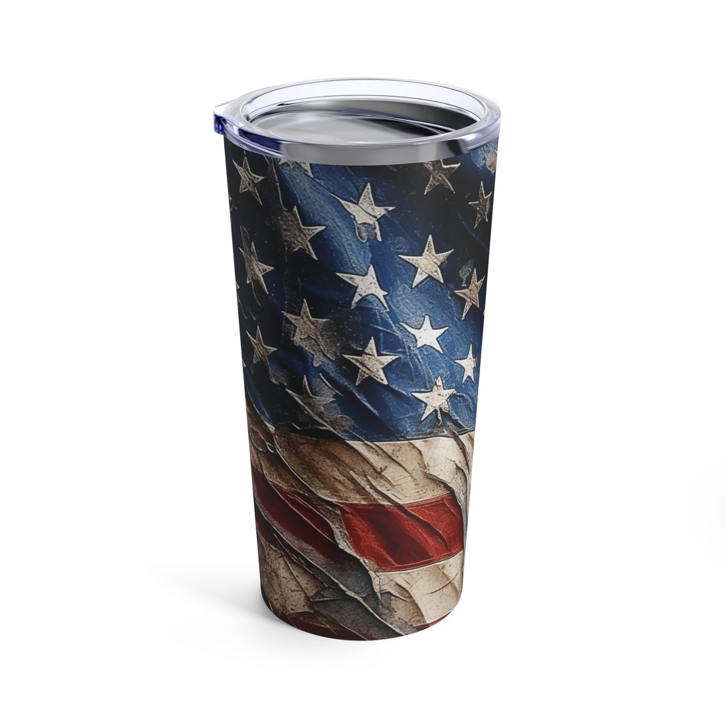 Distressed American Flag Tumbler 20oz