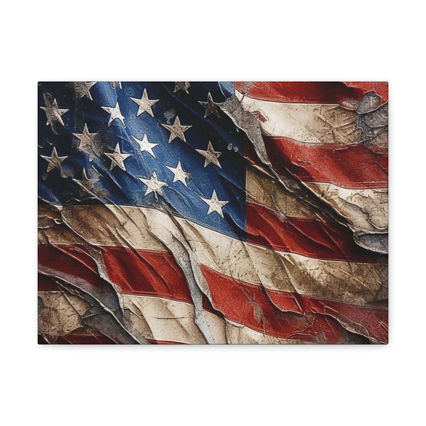 American Flag Distressed Canvas Gallery Wraps