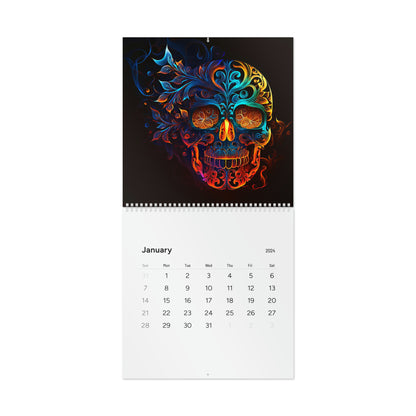 Sugar Skull Wall Calendar (2024)