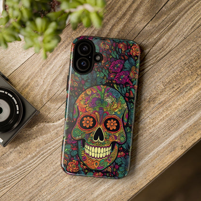 Retro Sugar Skull Tough Cases