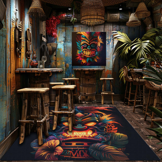 Fire Tiki Area Rugs