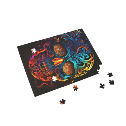 Elemental Flame Sugar Skull Puzzle (96, 252, 500, 1000-Piece)