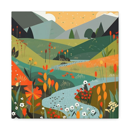 River Meadow Canvas Gallery Wraps