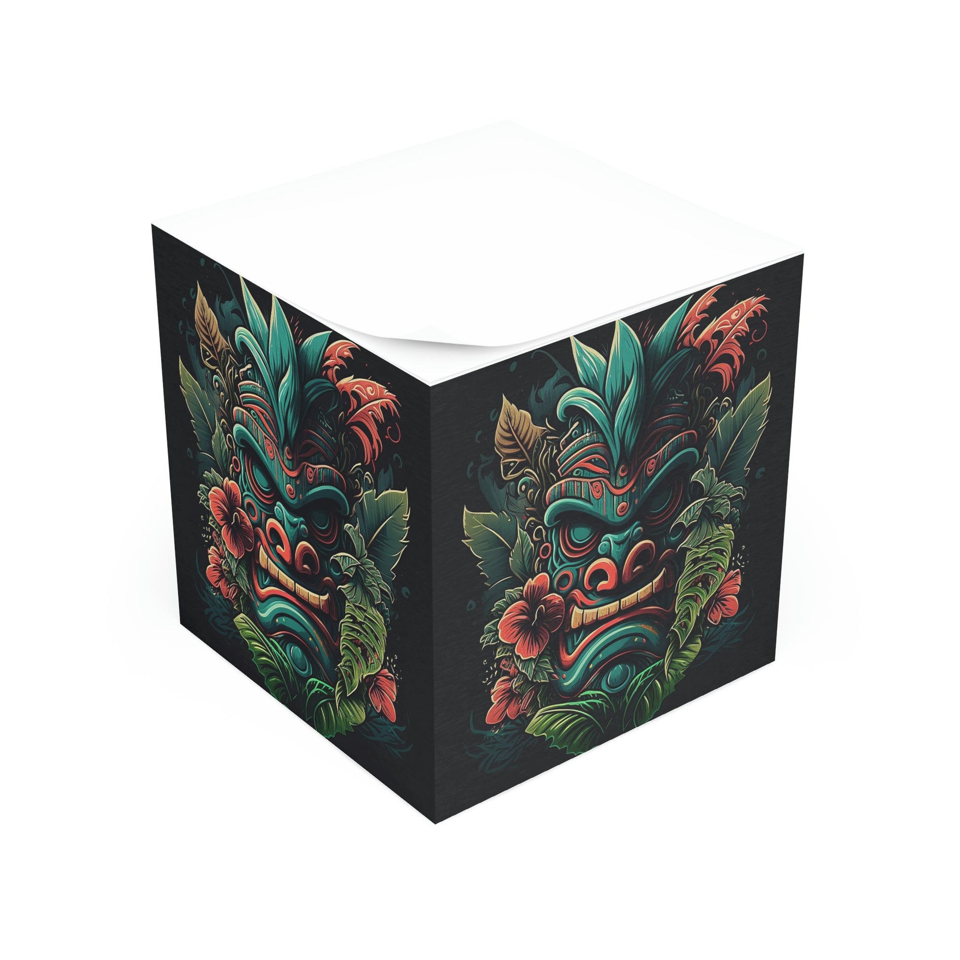 Green Tiki Note Cube – New Oil Old Steel