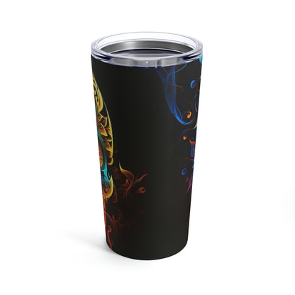 Elemental Flame Sugar Skull Tumbler 20oz