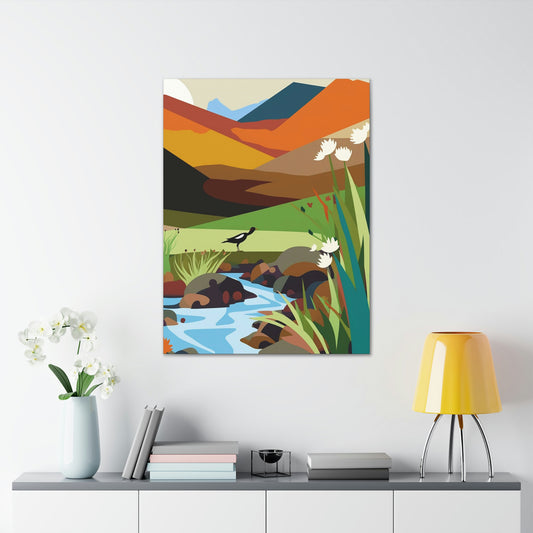 Mountain River Canvas Gallery Wraps