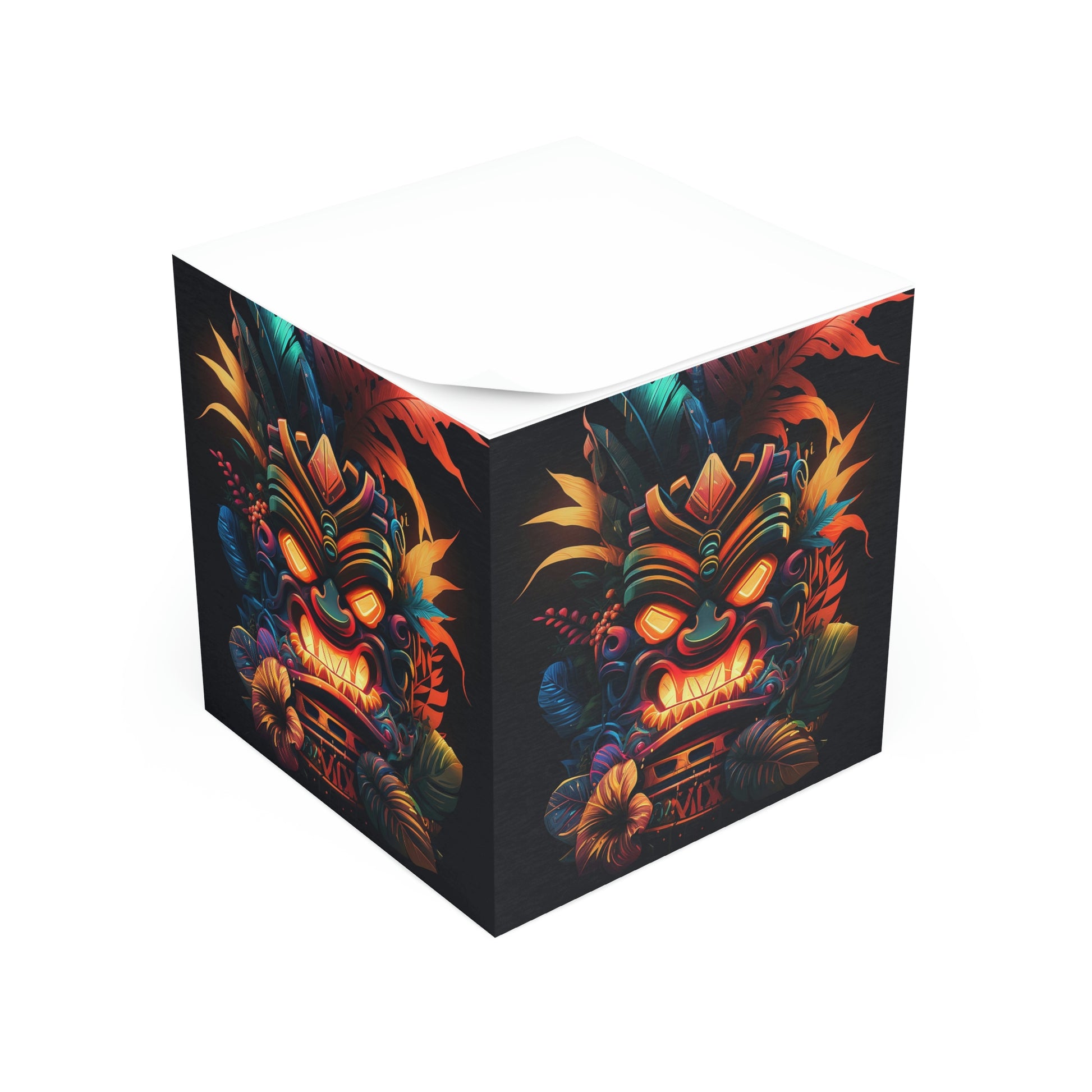 Fire Tiki Note Cube – New Oil Old Steel