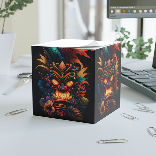 Fire Tiki Note Cube