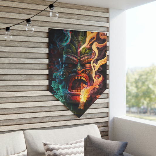 Possessed by Smoke Tiki Pennant Banner