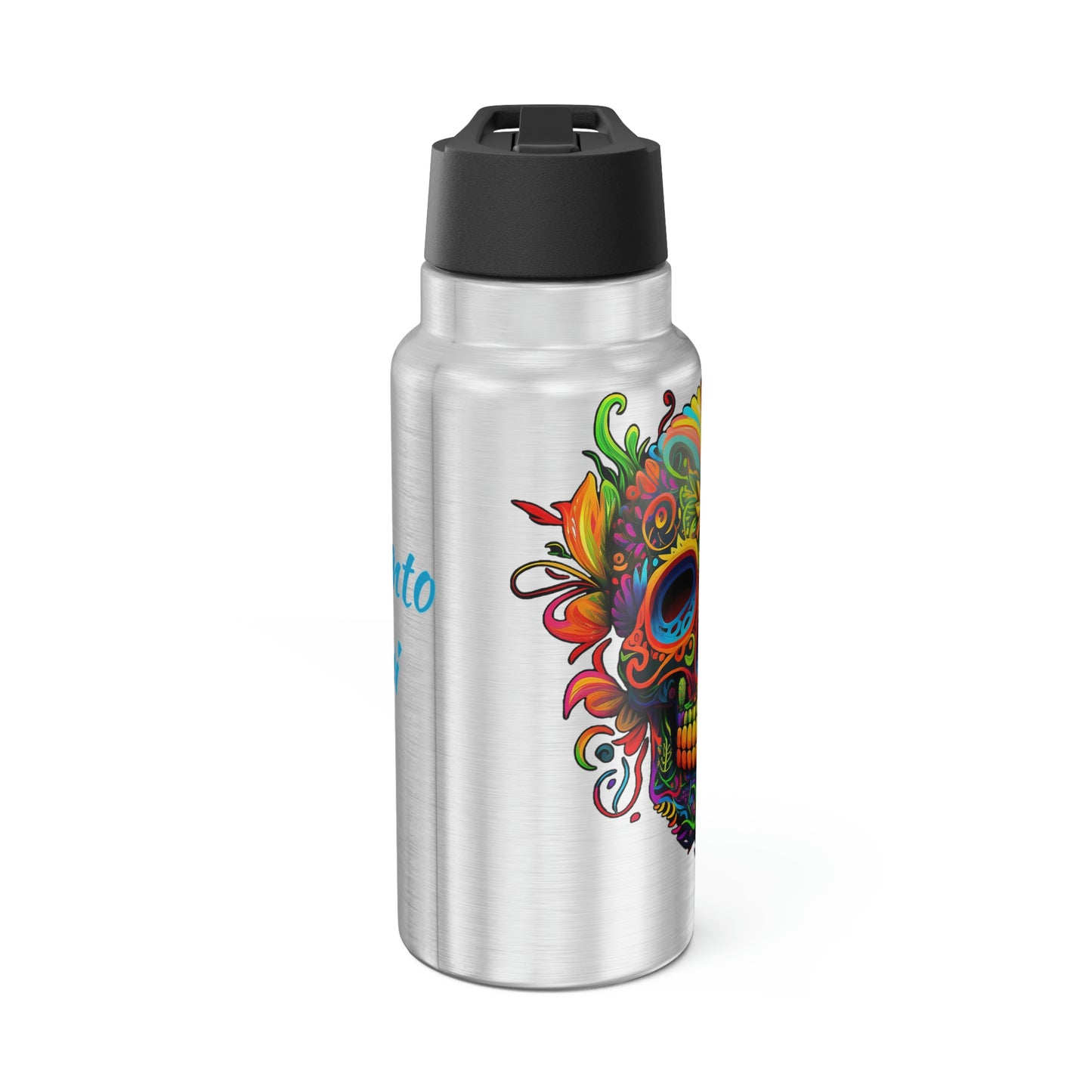 Neon Sugar Skull Gator Tumbler, 32oz