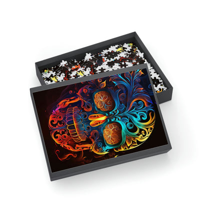 Elemental Flame Sugar Skull Puzzle (96, 252, 500, 1000-Piece)