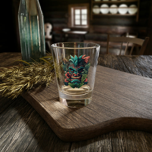 Green Tiki Shot Glass, 1.5oz