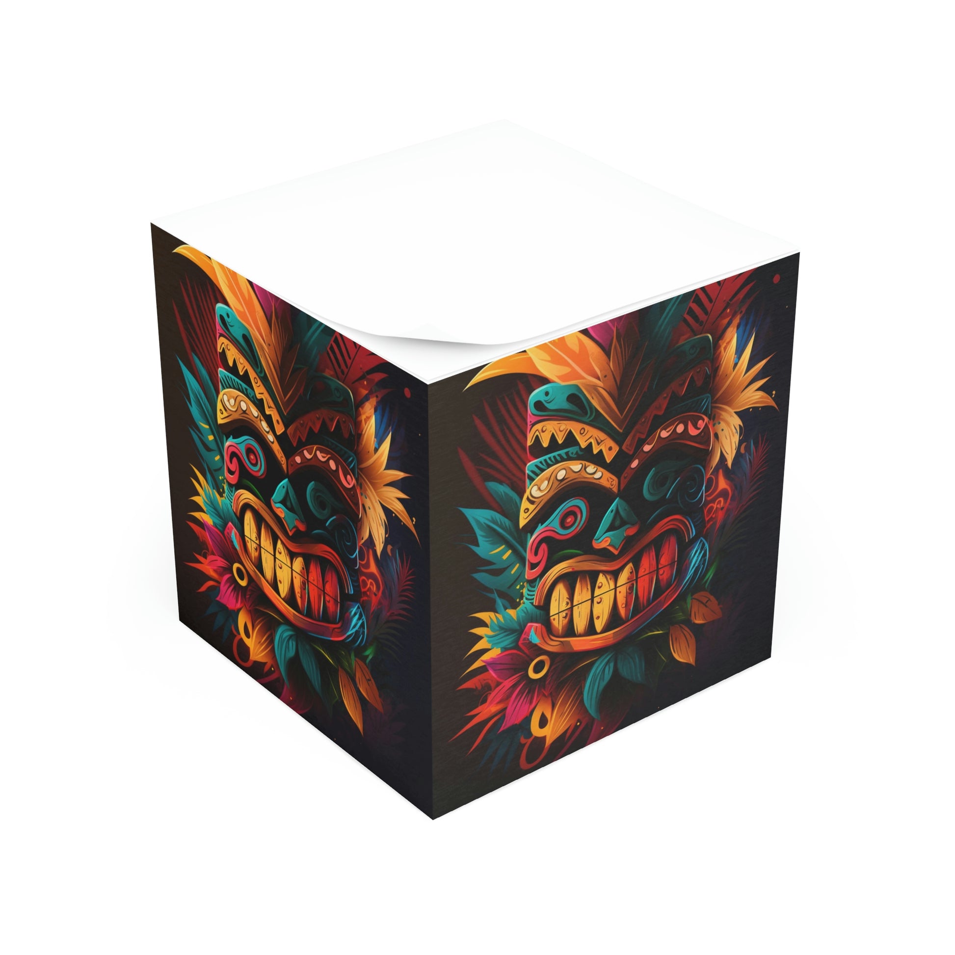 Feathered Tiki Note Cube – New Oil Old Steel
