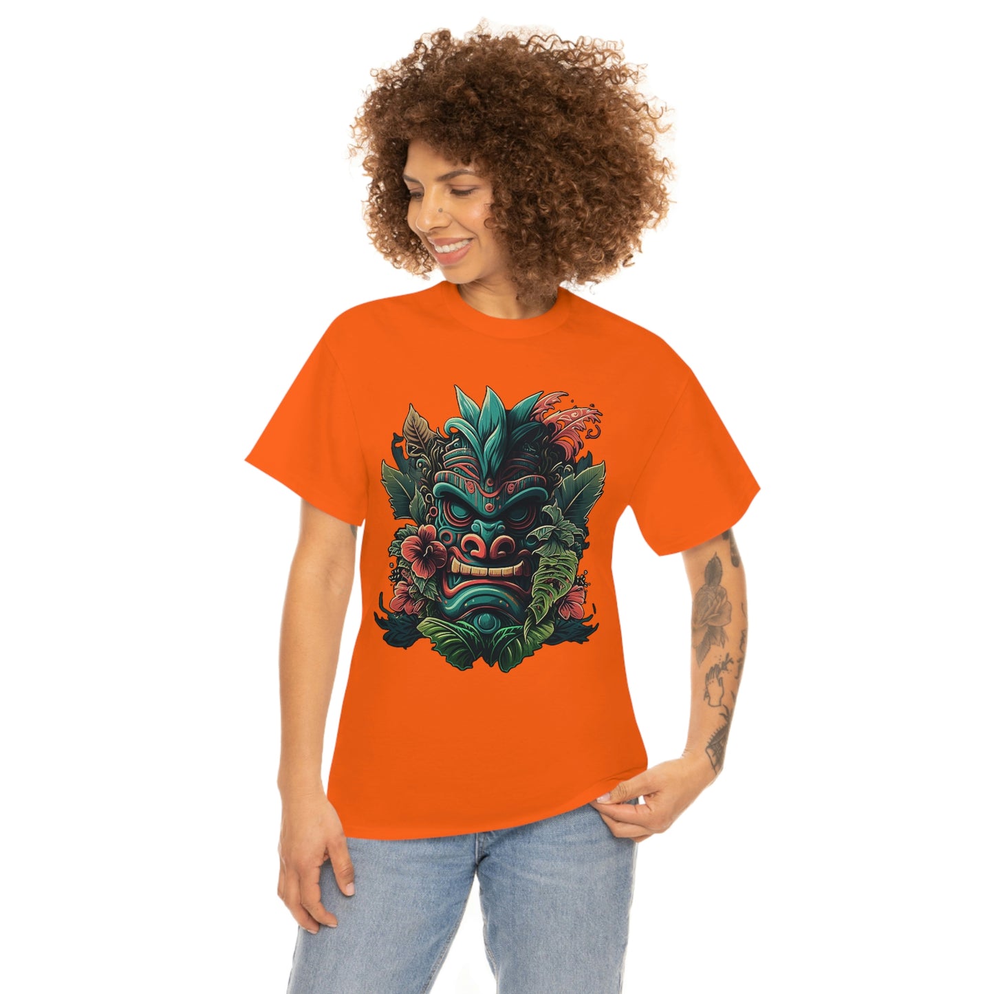 Green Tiki Unisex Heavy Cotton Tee